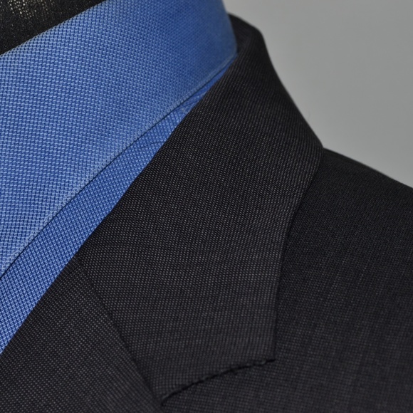 Jos A Bank 46R Sport Coat Blazer Suit Jacket Black - Picture 2 of 8